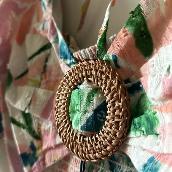 Rahi Womens Maui Printed Cropped Blouse - Picture 4 of 4